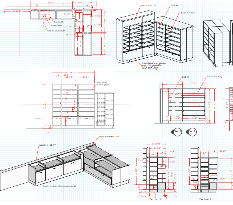 Millwork Drawing Services