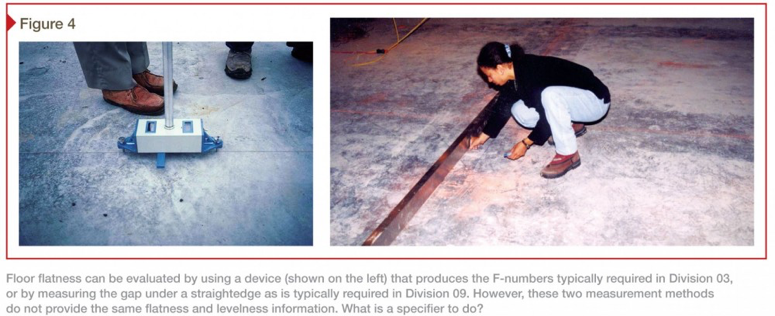 Methods of testing floor flatness and levelness