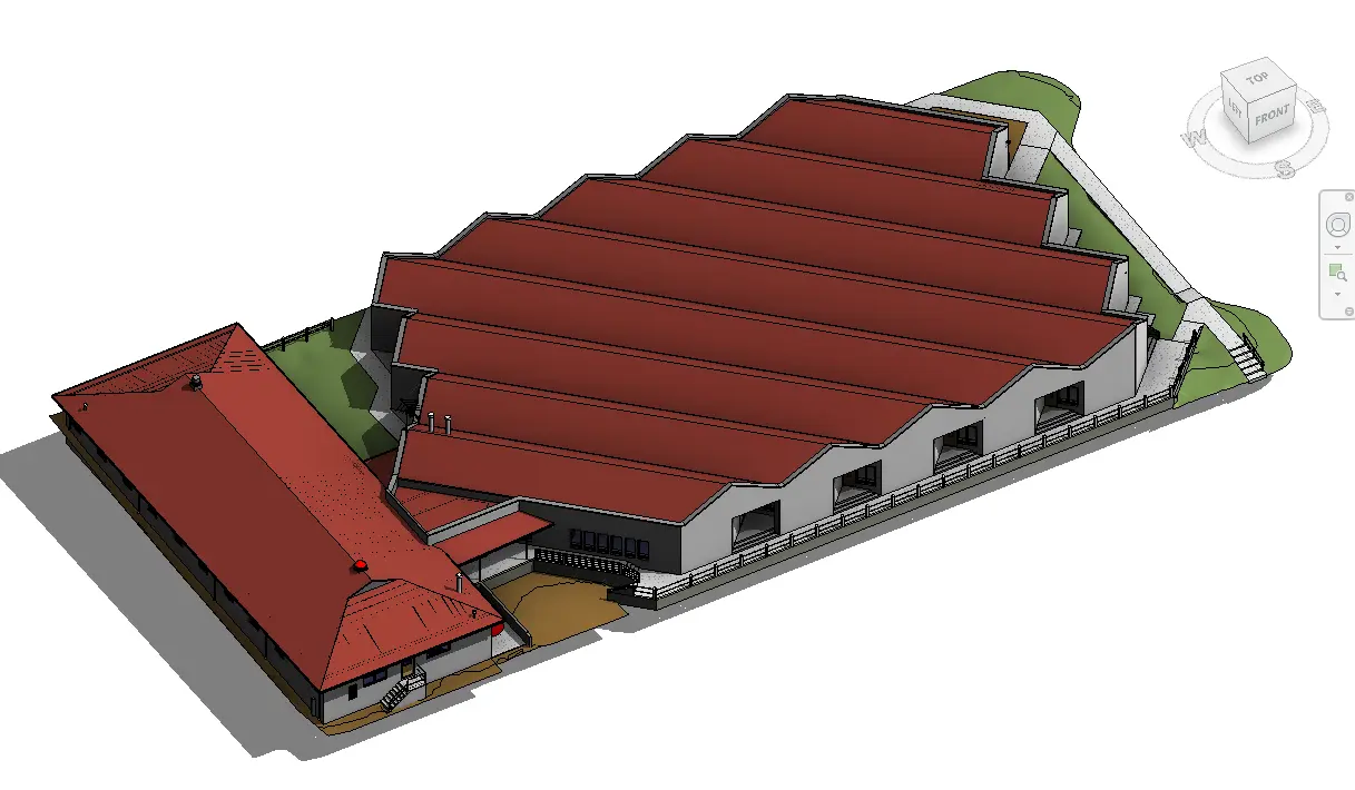 As-built model reflecting existing facilities